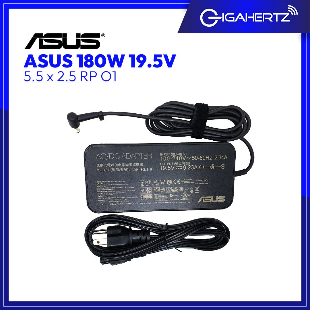 Asus Adapter 180W 19.5V 5.5 x 2.5 RP O1 | Gigahertz