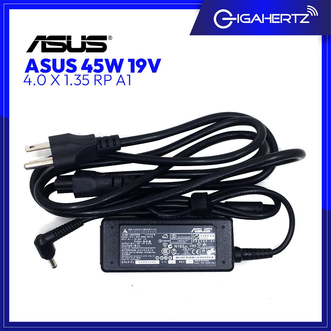 Asus Adapter 45W 19V 4.0 X 1.35 RP A1 | Gigahertz