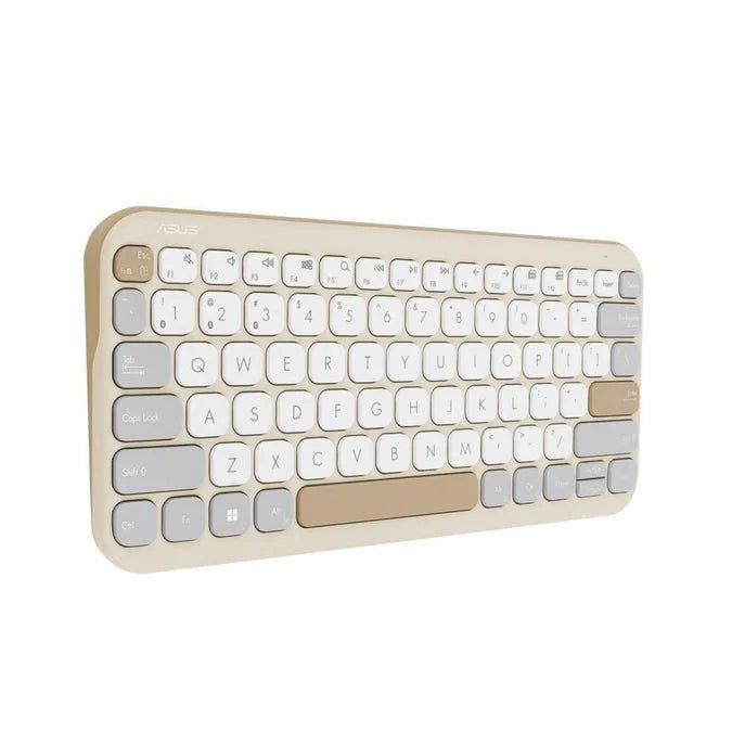 Asus Marshmallow KW100 Wireless Keyboard (Iridescent White) | GigaHertz