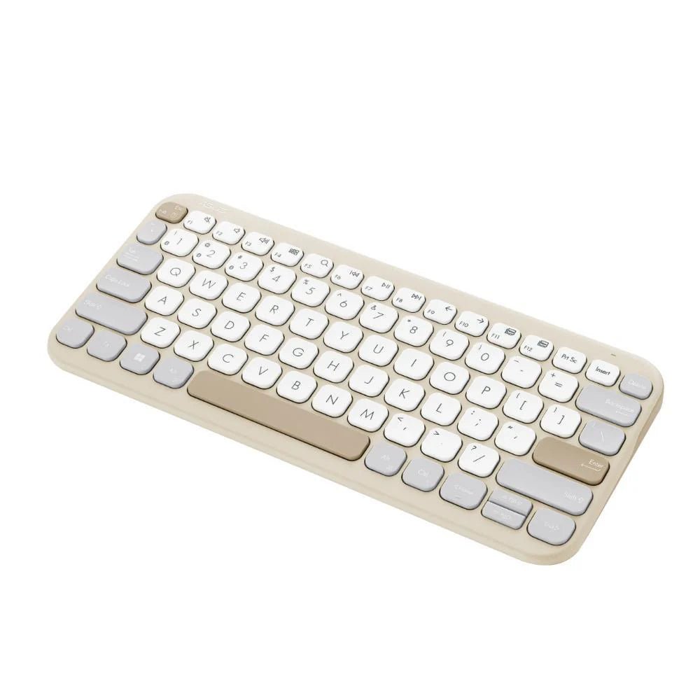 Asus Marshmallow KW100 Wireless Keyboard (Iridescent White) | GigaHertz