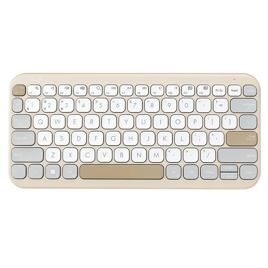 Asus Marshmallow KW100 Wireless Keyboard (Iridescent White) | GigaHertz