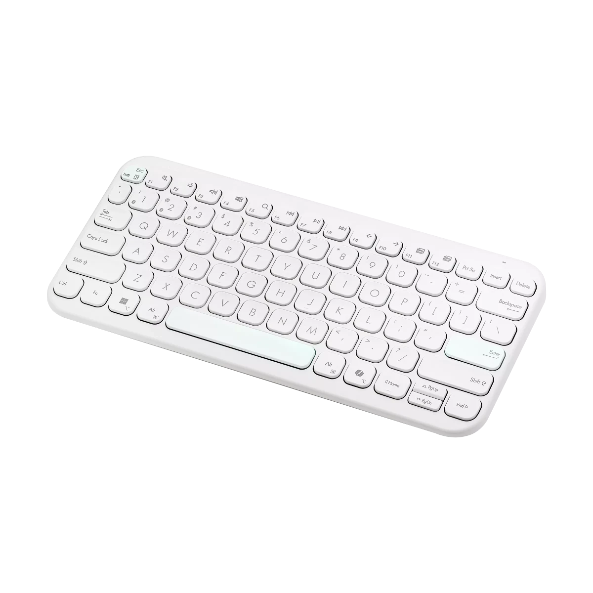 Asus Marshmallow KW100 Wireless Keyboard (Oat Milk) | GigaHertz