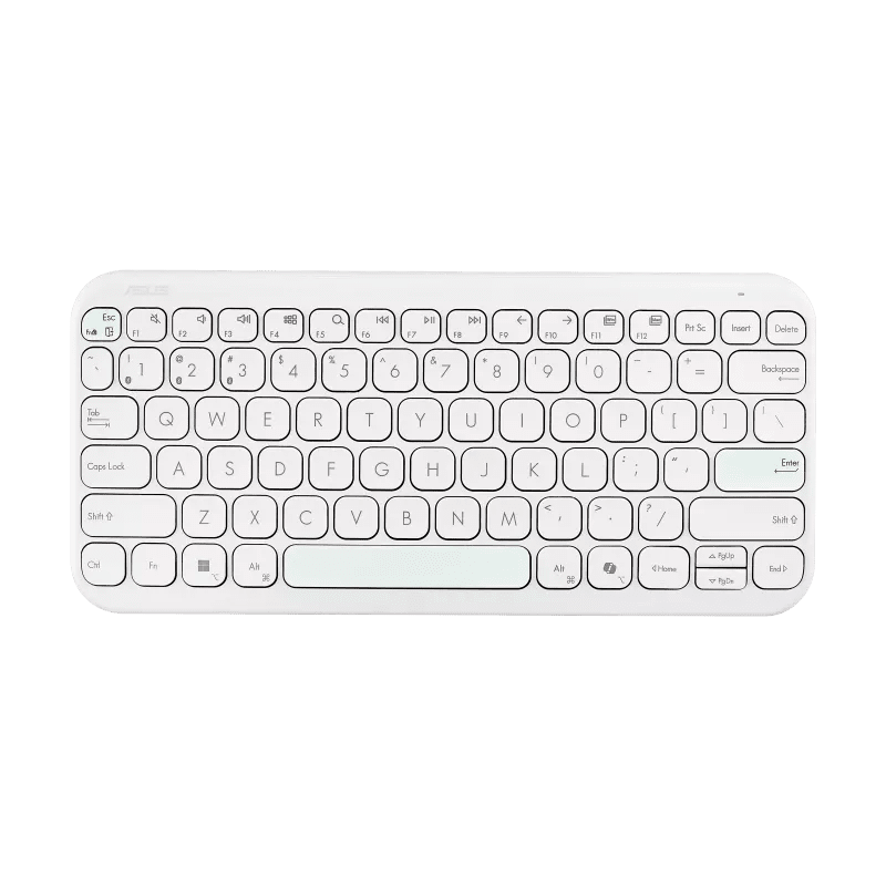 Asus Marshmallow KW100 Wireless Keyboard (Oat Milk) | GigaHertz