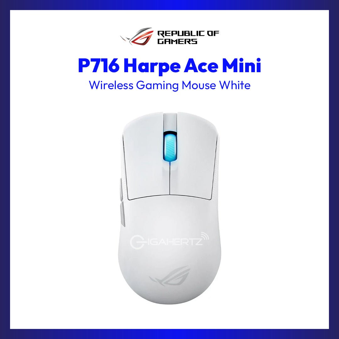 ASUS ROG (P716) Harpe Ace Mini Wireless Gaming Mouse (White) | GigaHertz