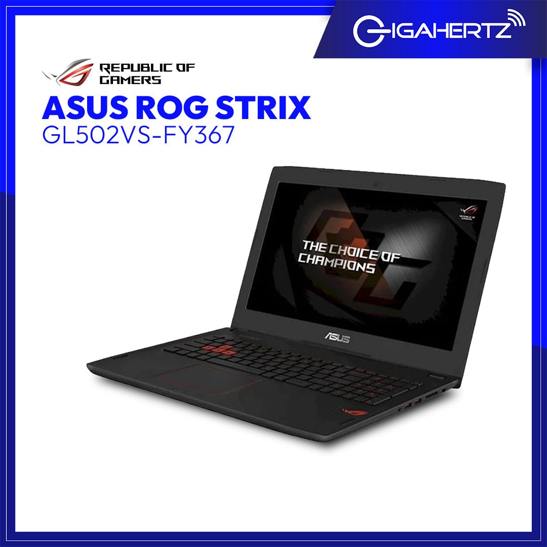 Asus ROG Strix GL502VS - FY367 | 15.6" FHD | i7 - 7700HQ | GeForce® GTX1070 | 8GB RAM | 128GB SSD | WIN 11 | Gigahertz