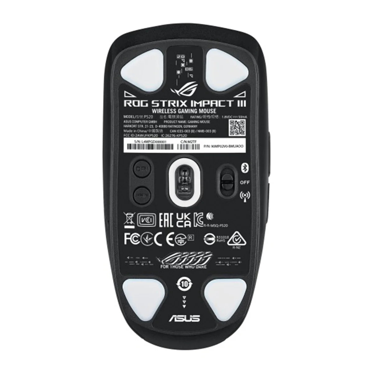 Asus ROG Strix Impact III Wireless Mouse P520 (Black) KB-ASUS ROG STRIX SCOPE II X XA14 | GigaHertz