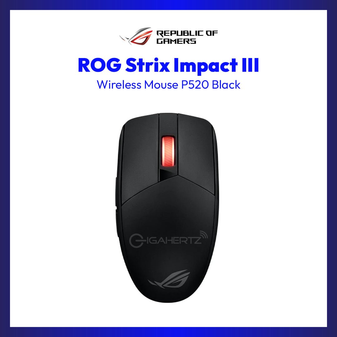 Asus ROG Strix Impact III Wireless Mouse P520 (Black) KB-ASUS ROG STRIX SCOPE II X XA14 | GigaHertz