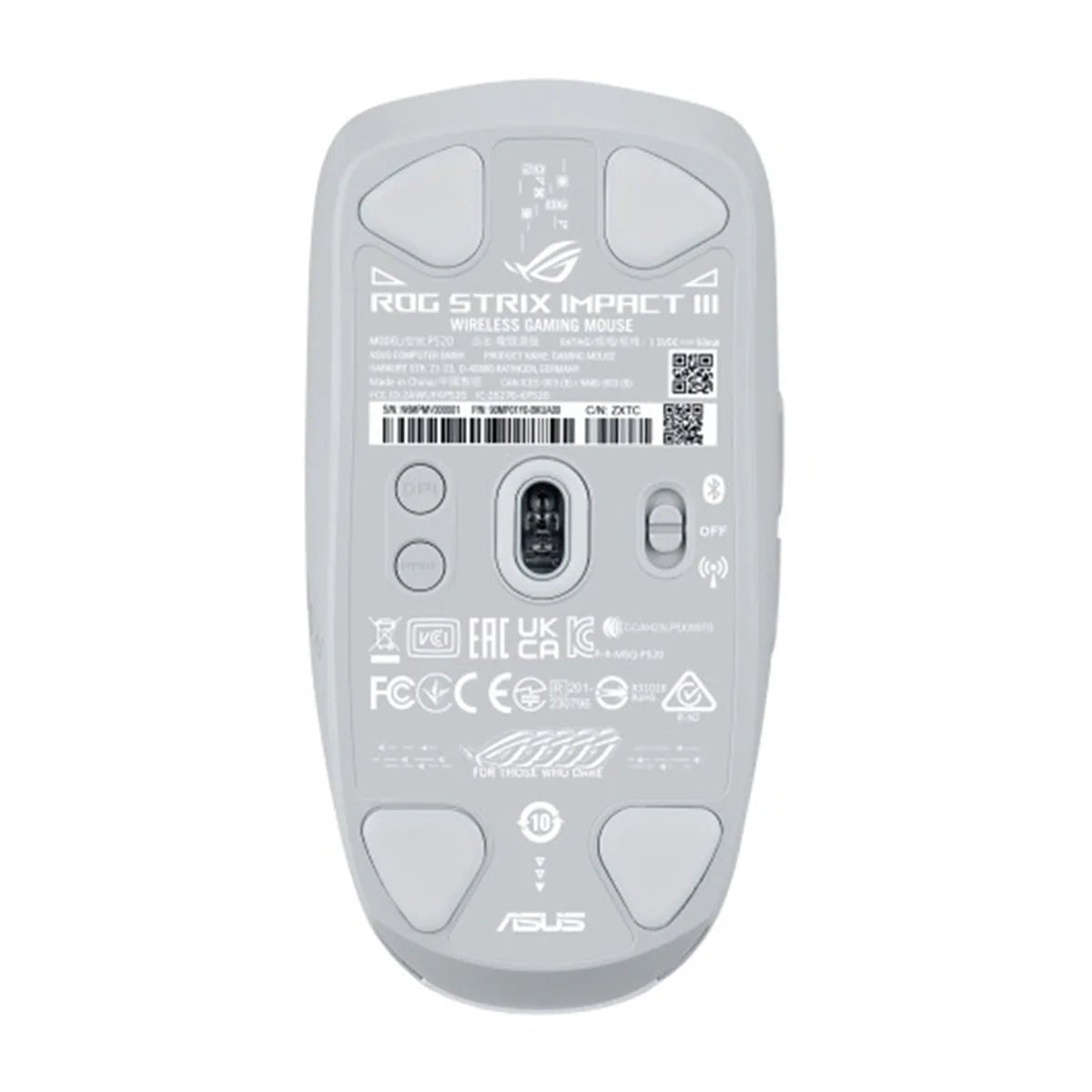 Asus ROG Strix Impact III Wireless Mouse P520 (White) KB-ASUS ROG STRIX SCOPE II X XA14 | GigaHertz