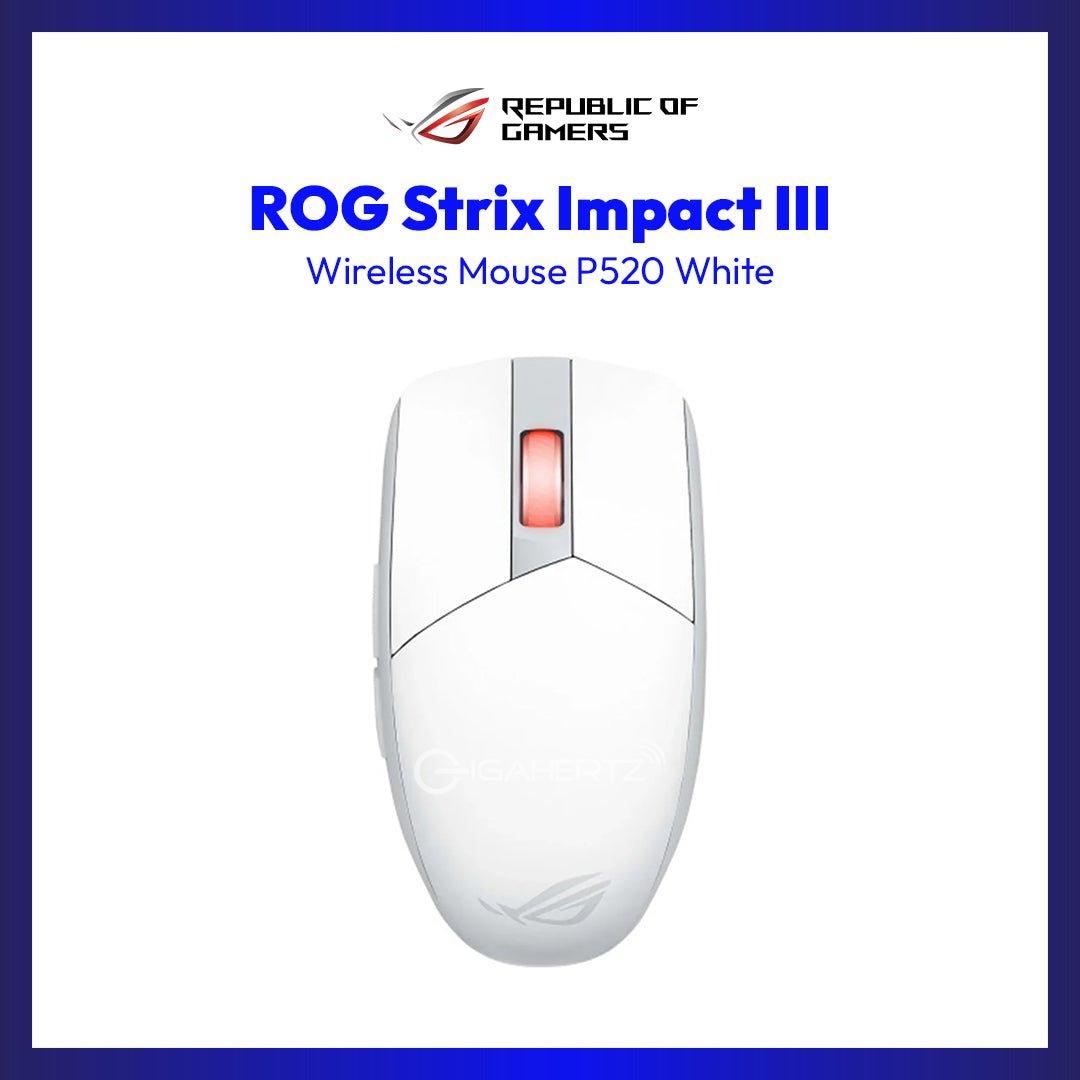 Asus ROG Strix Impact III Wireless Mouse P520 (White) KB-ASUS ROG STRIX SCOPE II X XA14 | GigaHertz