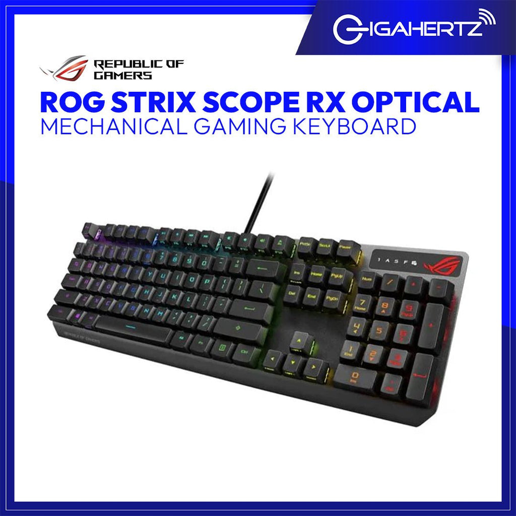Asus Rog Keyboard Scope Asus ROG Strix Scope RX Optical Mechanical Gaming Keyboard | Gigahertz