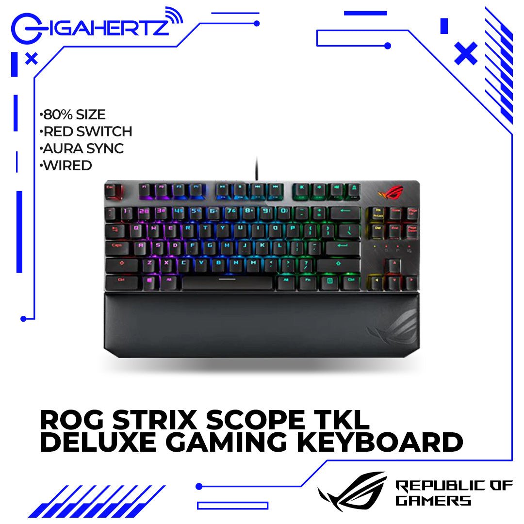 Asus ROG Strix Scope TKL Deluxe Gaming Keyboard | Gigahertz