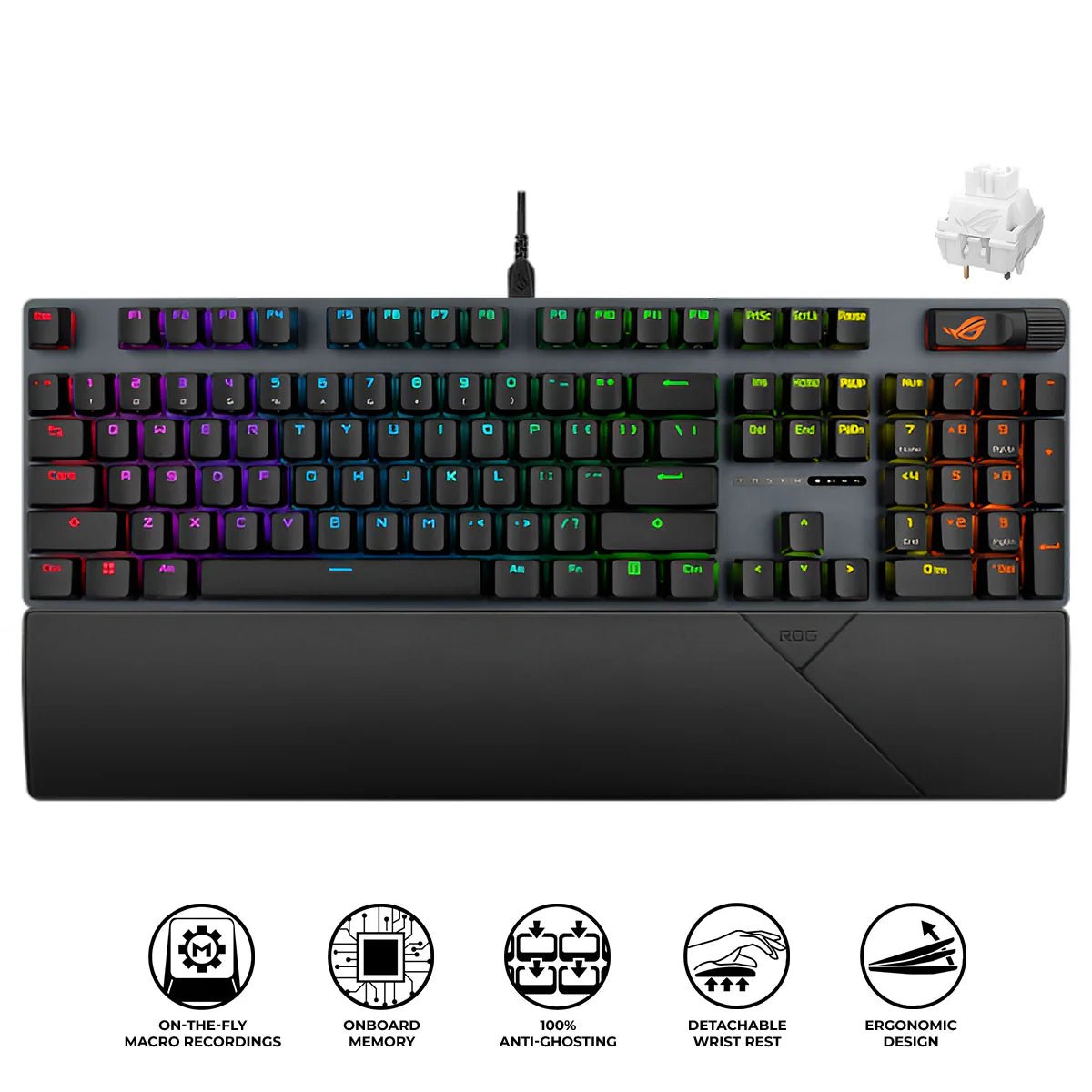 Asus ROG XA14 Strix Scope II X PBT Mechanical Gaming Keyboard (ROG NX Snow V2 Switch) (Black) | GigaHertz