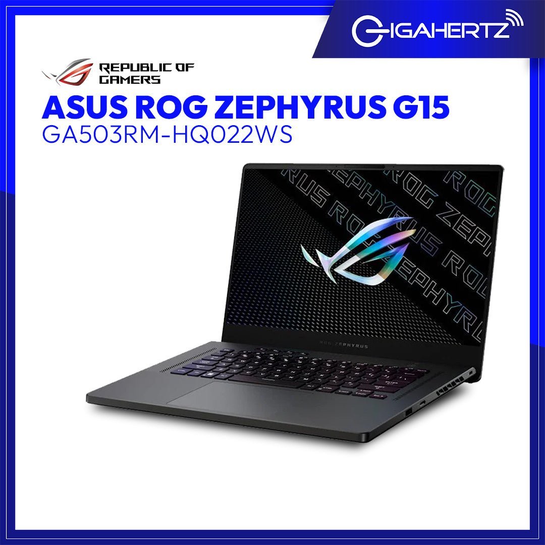 Asus ROG Zephyrus G15 GA503RM - HQ022WS | 15.6" WQHD | Ryzen 7 6800HS | GeForce RTX 3060 | 16GB RAM | 1TB SSD | WIN 11 | Gigahertz