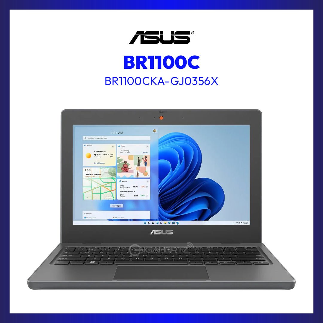 Asus Rugged Laptop BR1100CKA-GJ0356X | 11.6" HD | Pentium Silver N6000 | UHD Graphics | 4GB RAM | 64G EMMC | GigaHertz