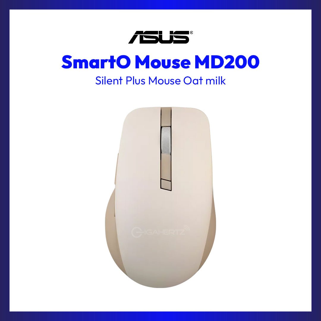 ASUS SmartO Mouse MD200 Silent Plus (Oat milk) | GigaHertz