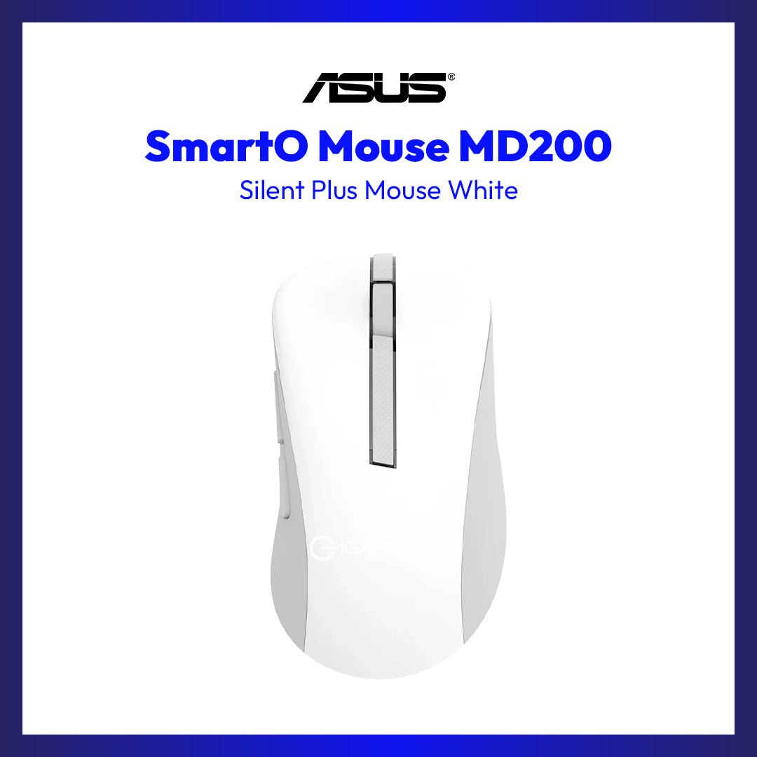 ASUS SmartO Mouse MD200 Silent Plus (White) | GigaHertz