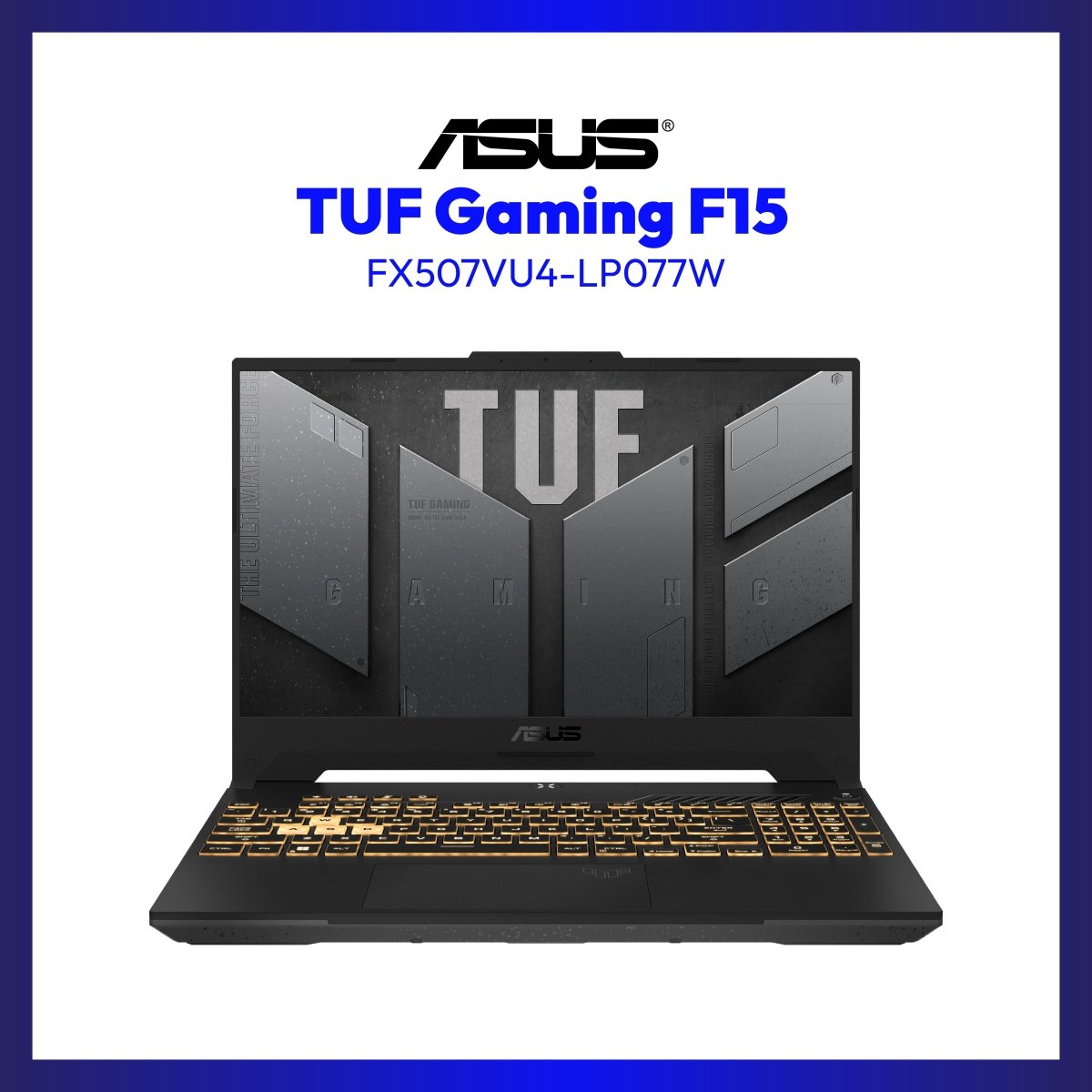 Asus TUF Gaming F15 FX507VU4-LP077W | 15.6" FHD | i7-13700H | GeForce RTX 4050 | 8GB RAM | 512GB SSD | WIN 11 | GigaHertz