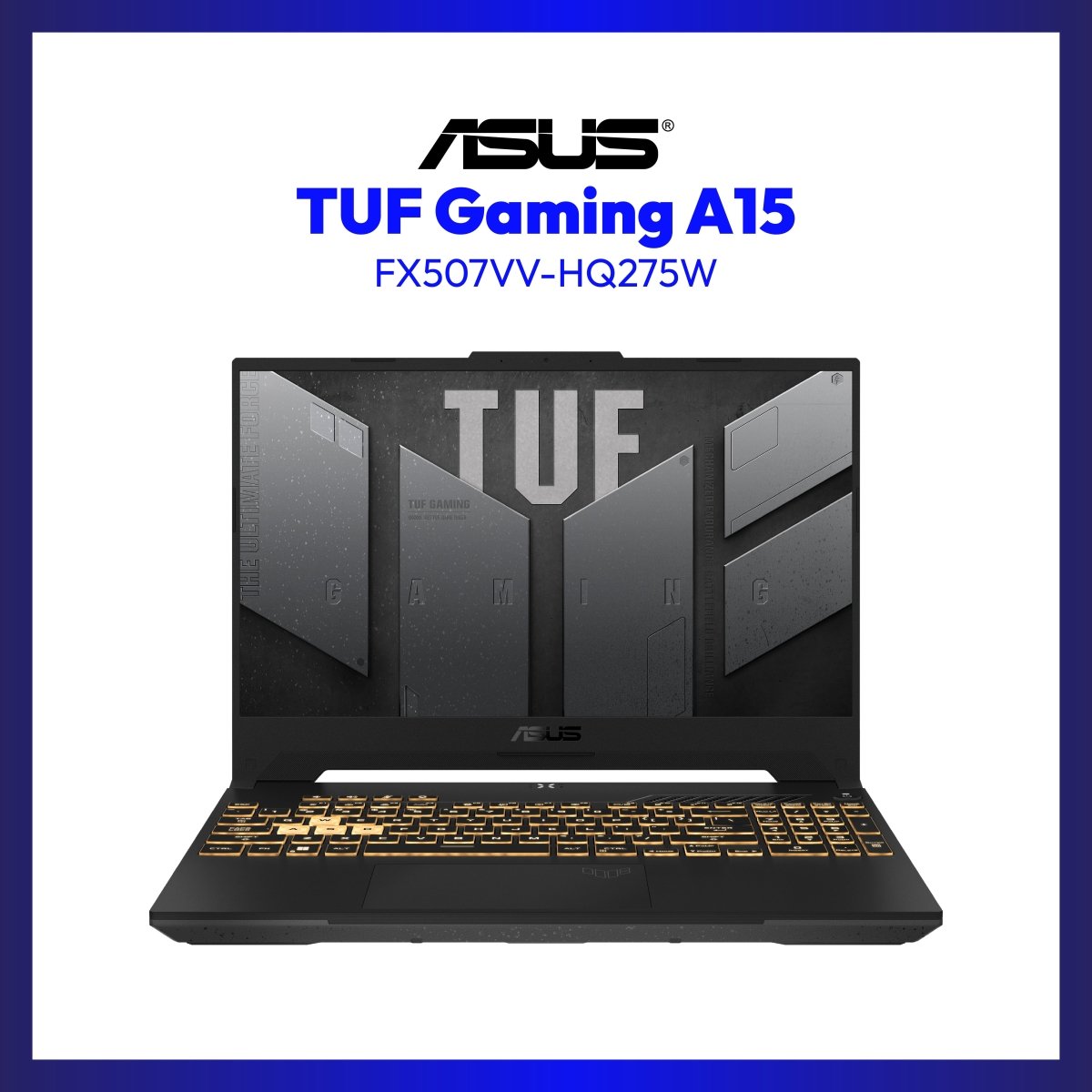 Asus TUF Gaming F15 FX507VV-HQ275W Gaming Laptop | 15.6" WQHD | i7-13620H | GeForce RTX 4060 | 16GB RAM | 512GB SSD | WIN 11 | GigaHertz