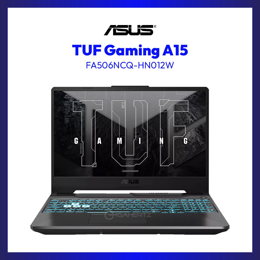 ASUS TUF Gaming FA506NCQ-HN012W Laptop (Graphite Black) | 15.6" FHD (1920x1080) 144Hz IPS | Ryzen 7 170 | 8GB RAM | 512GB SSD | RTX 3050 | Windows 11 Home | GigaHertz