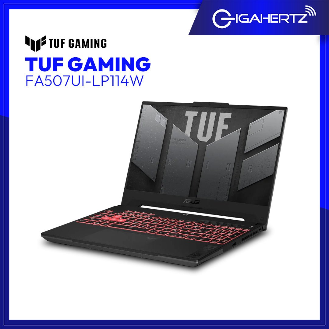 Asus TUF Gaming FA507UI - LP114W | 15.6" FHD | Ryzen 7 8845HS | GeForce RTX 4070 | 16GB RAM | 512GB SSD | WIN 11 | Gigahertz