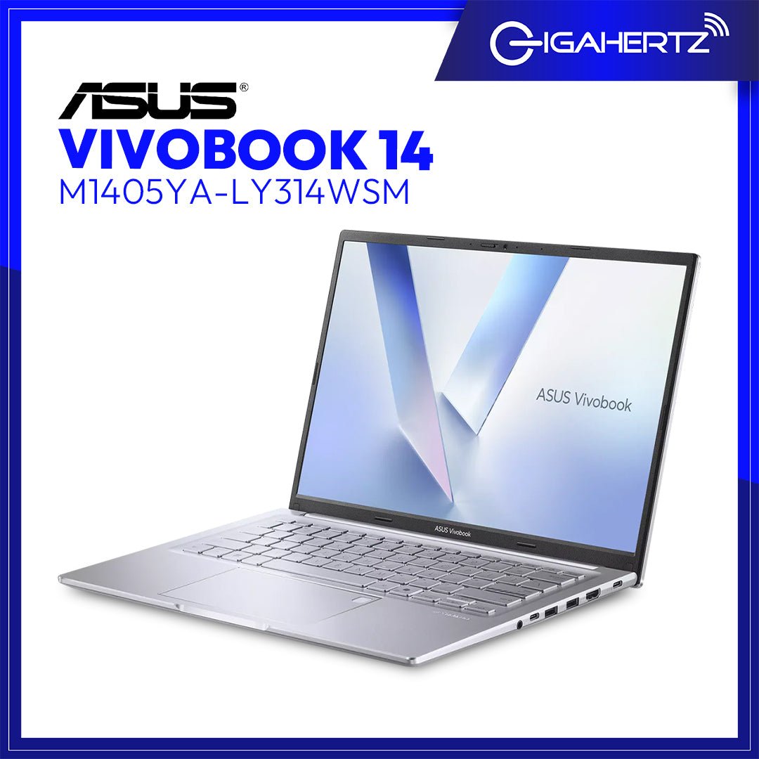 Asus Vivobook 14 M1405YA-LY314WSM 14” WUXGA 60Hz | AMD Ryzen 7 7730U | 16GB RAM | 512GB SSD | AMD Radeon Graphics | Win11 | GigaHertz