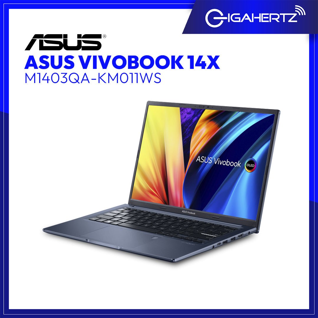 Asus Vivobook 14X M1403QA - KM011WS | 14" OLED | Ryzen 5 5600H | Radeon Vega 7 | 8GB RAM | 512GB SSD | WIN 11 | Gigahertz