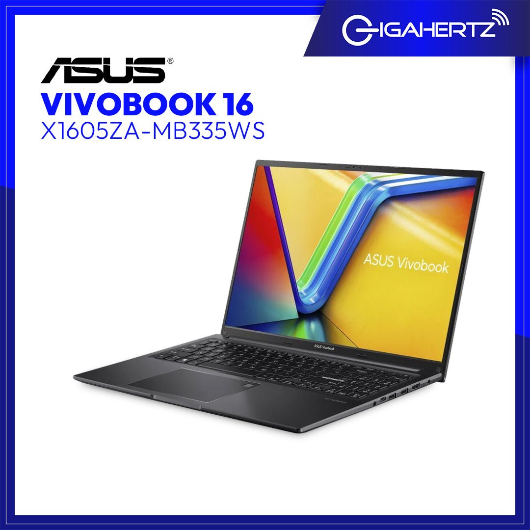 Asus Vivobook 16 X1605 X1605ZA - MB335WS | 16" WUXGA | i3 - 1215U | UHD Graphics | 8GB RAM | 256GB SSD | WIN 11 | Gigahertz