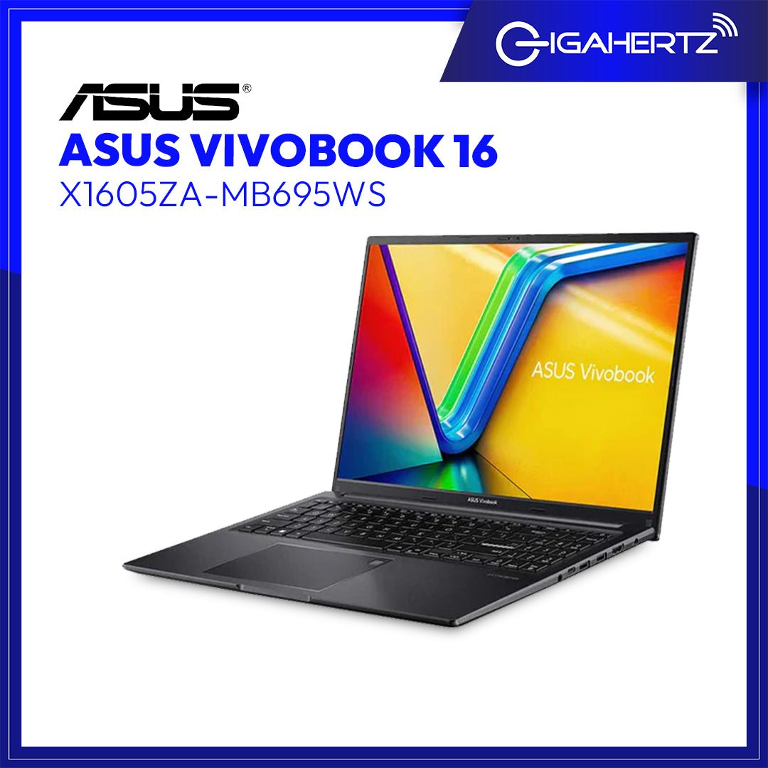 Asus Vivobook 16 X1605ZA - MB695WSM | 16" IPS | i7 - 12700H | Intel Iris Xe Graphics | 16GB RAM | 512GB SSD | WIN 11 | Gigahertz