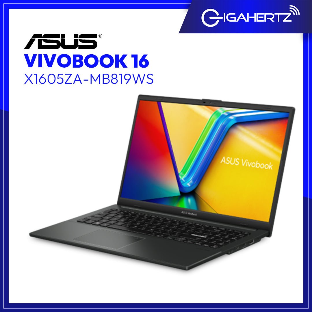 Asus Vivobook 16 X1605ZA - MB819WS | 16" IPS | i5 - 1235U | Iris Xe Graphics | 16GB RAM | 512GB SSD | WIN 11 | Gigahertz