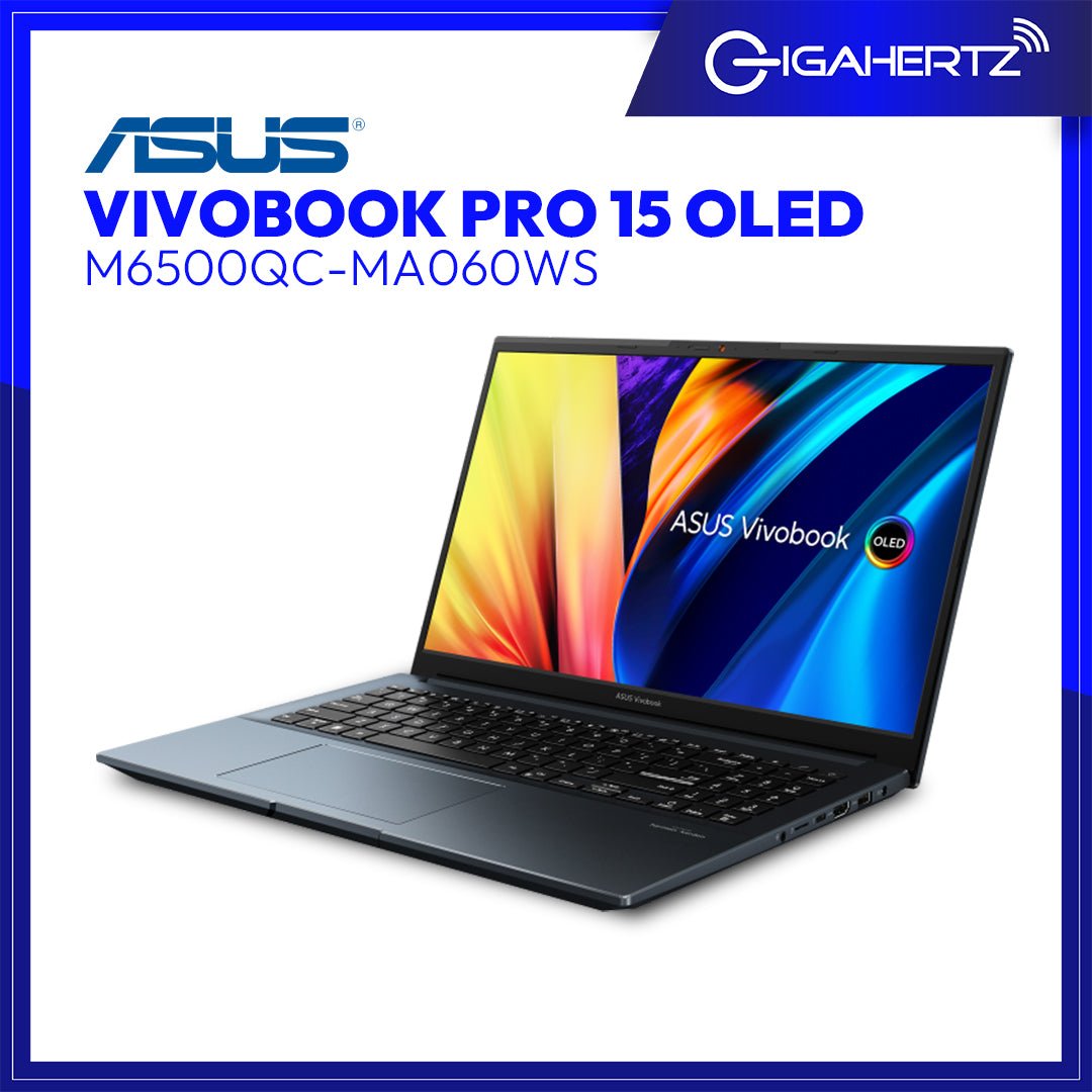 Asus Vivobook Pro 15 M6500QC - MA060WS | 15.6" OLED | Ryzen™ 5 5600H | RTX™ 3050 | 16 GB RAM | 512 GB SSD | WIN11 | Gigahertz