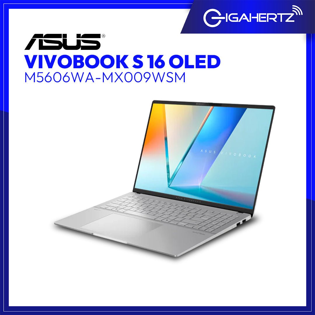 Asus Vivobook S 16 OLED M5606WA - MX009WSM | 16" OLED | Ryzen AI 9 HX 370 | Radeon 890M Graphics | 24GB RAM | 1TB SSD | WIN 11 Home | Gigahertz