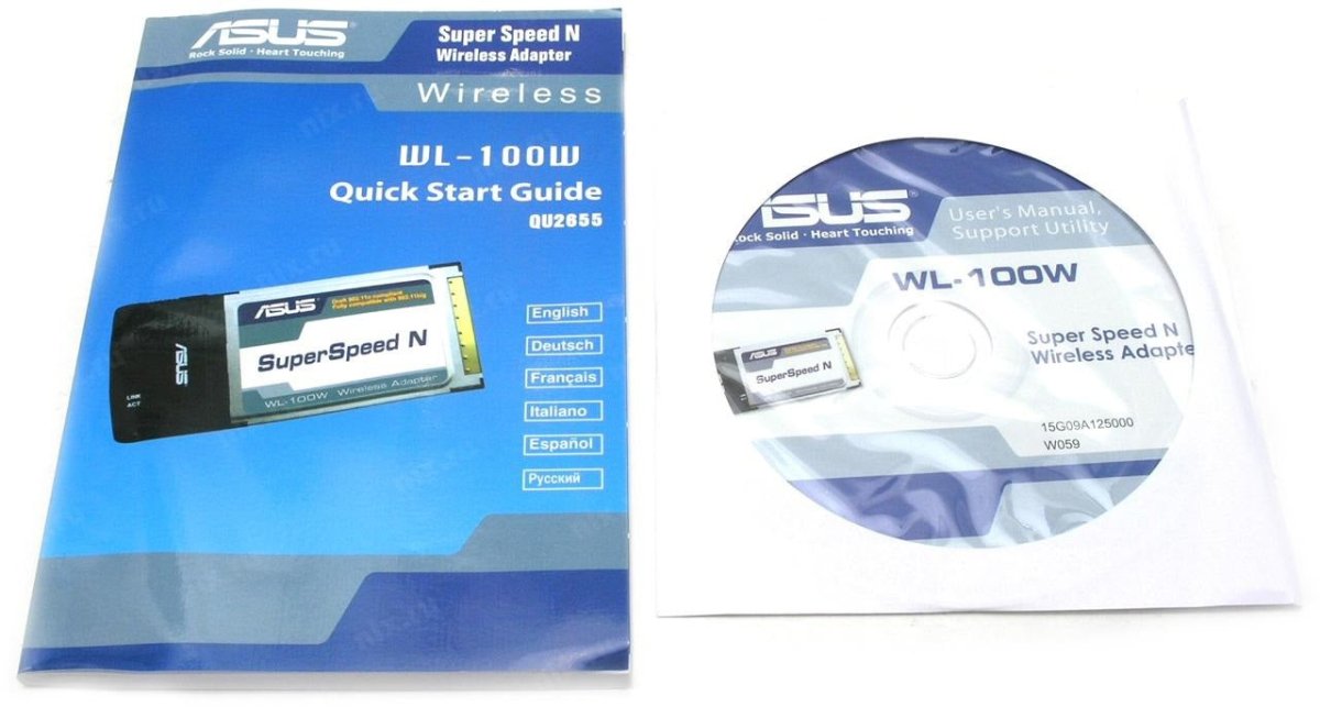 Asus WL - 100W Super Speed N Wireless Notebook card 802.11n | Gigahertz