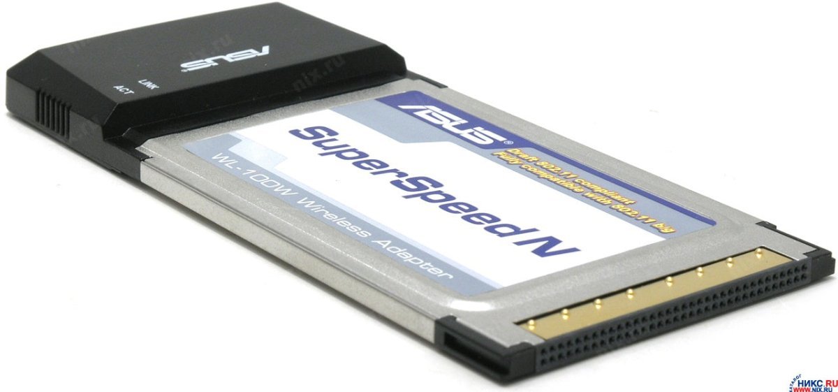 Asus WL - 100W Super Speed N Wireless Notebook card 802.11n | Gigahertz