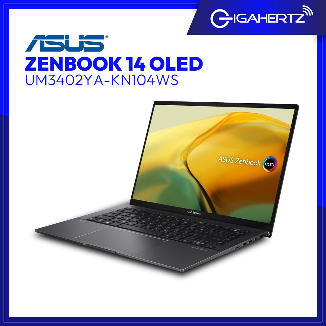 Asus Zenbook 14 OLED UM3402YA - KN104WS | 14" OLED | Ryzen 5 5625U | Radeon Graphics | 8GB RAM | 512GB SSD | WIN 11 | Gigahertz