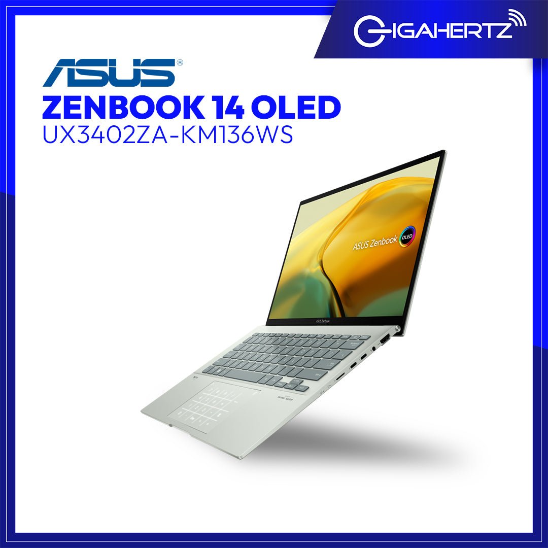 Asus Zenbook 14 UX3402ZA - KM136WS | 14" OLED | i5 - 1240P | Iris Xe Graphics | 16 GB RAM | 512 GB SSD | WIN11 | Gigahertz
