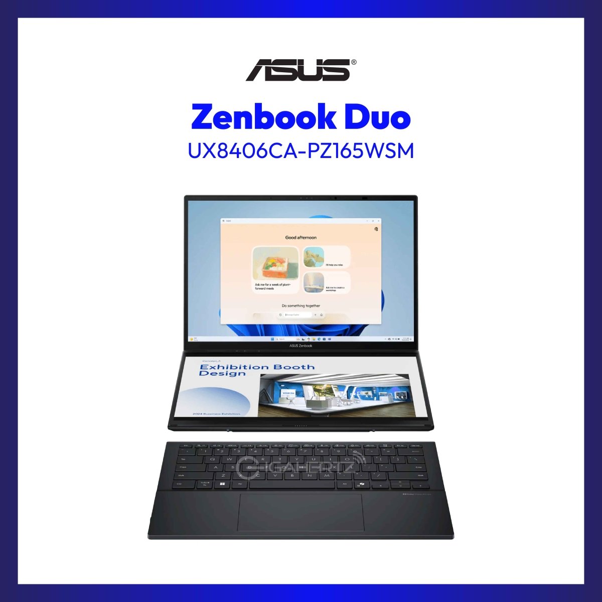 ASUS Zenbook Duo UX8406CA | 14" OLED | Intel Core Ultra 9 | Intel Arc | 32GB RAM | 1TB SSD | WIN 11 | GigaHertz