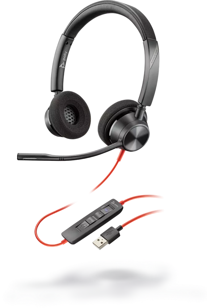 Poly Blackwire 3300 Series Corded UC Headset