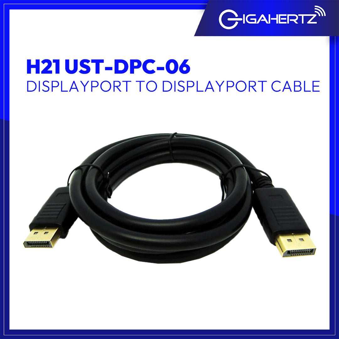 Gen H21 Displayport To Displayport UST-DPC-06 Cable | Gigahertz