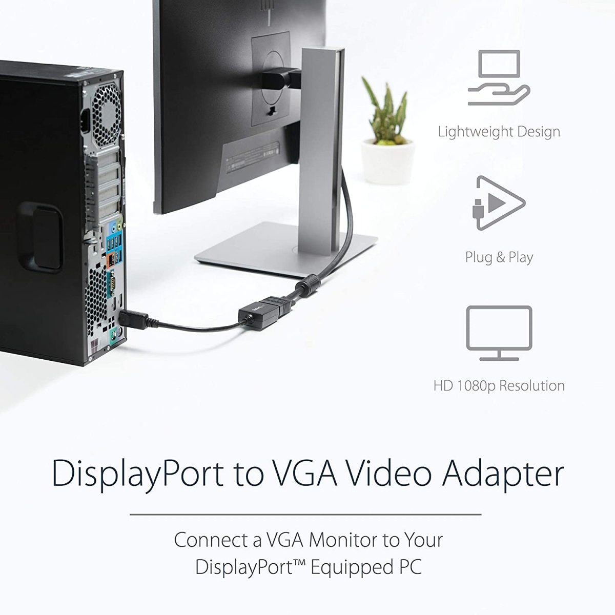 Gen H21 Displayport To VGA Adapter UST - DPTV05 | Gigahertz