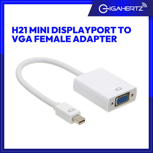 Gen H21 Mini Displayport To VGA Female Adapter Gigahertz