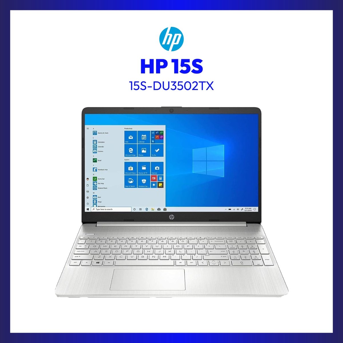 HP 15S-DU3502TX | 15.6" FHD | i5-1135G7 | GeForce® MX350 | 8 GB RAM | 512 GB SSD | WIN 11 | GigaHertz