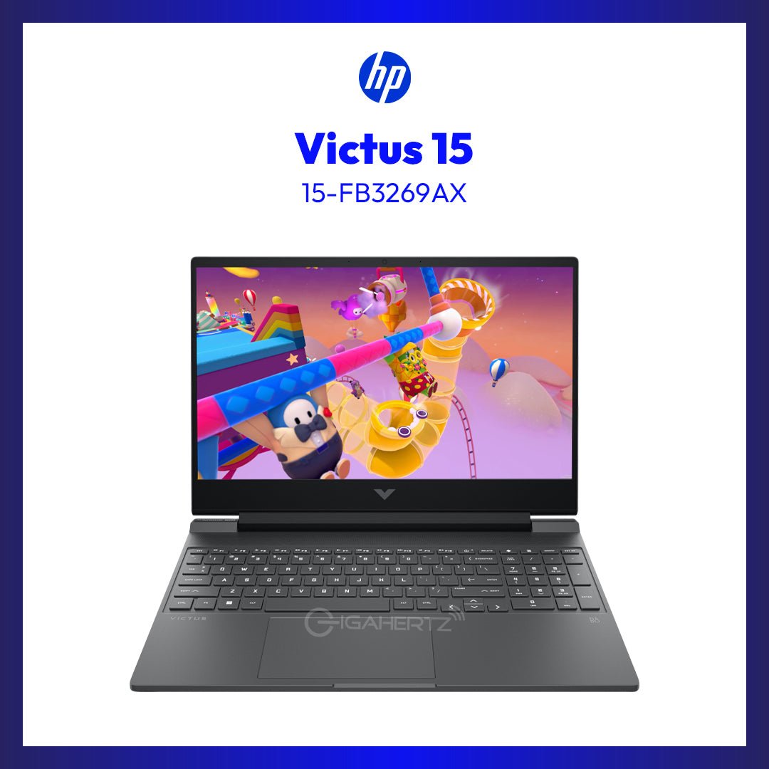 HP Victus 15-FB3269AX Gaming Laptop Mica Silver 15.6-in FHD Ryzen 7 7445H | 8GB | 512GB SSD | NVIDIA GF RTX 3050 4GB | Win11 | GigaHertz