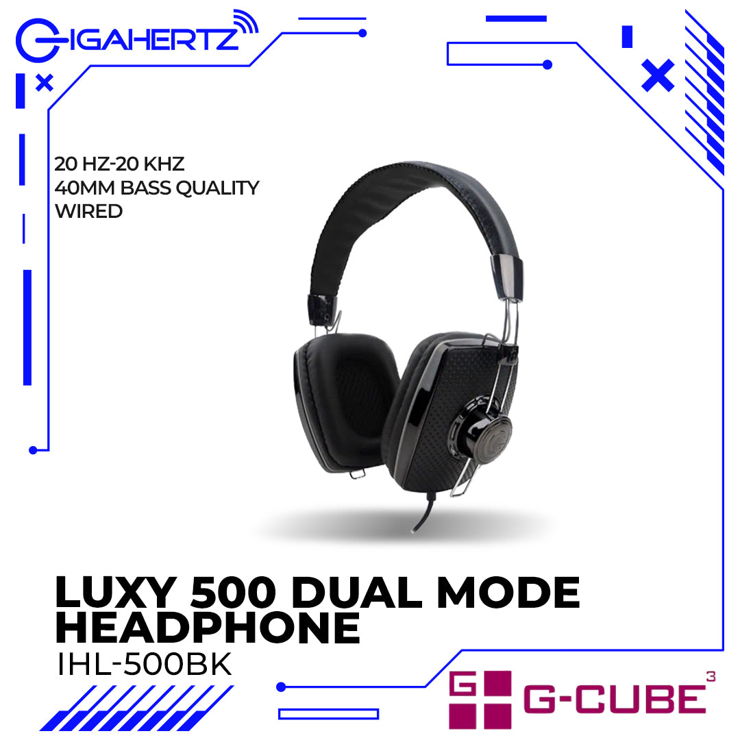 G-Cube LUXY 500 Dual Mode Headphone With Microphone