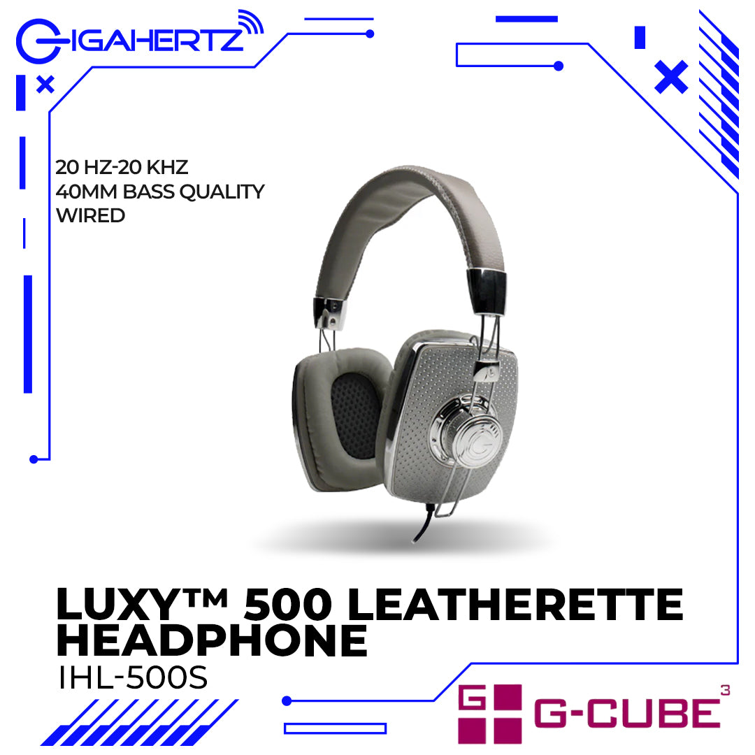 G-Cube LUXY™ 500 Leatherette Headphone