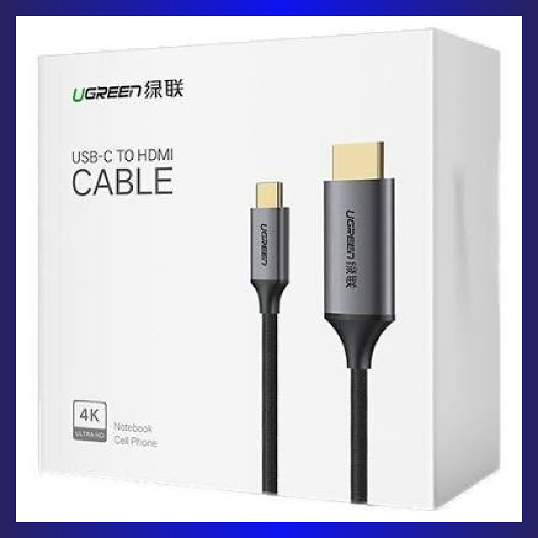 UGREEN USB-C To HDMI Cable 1.5M (Gray Black) (MM142/50570)
