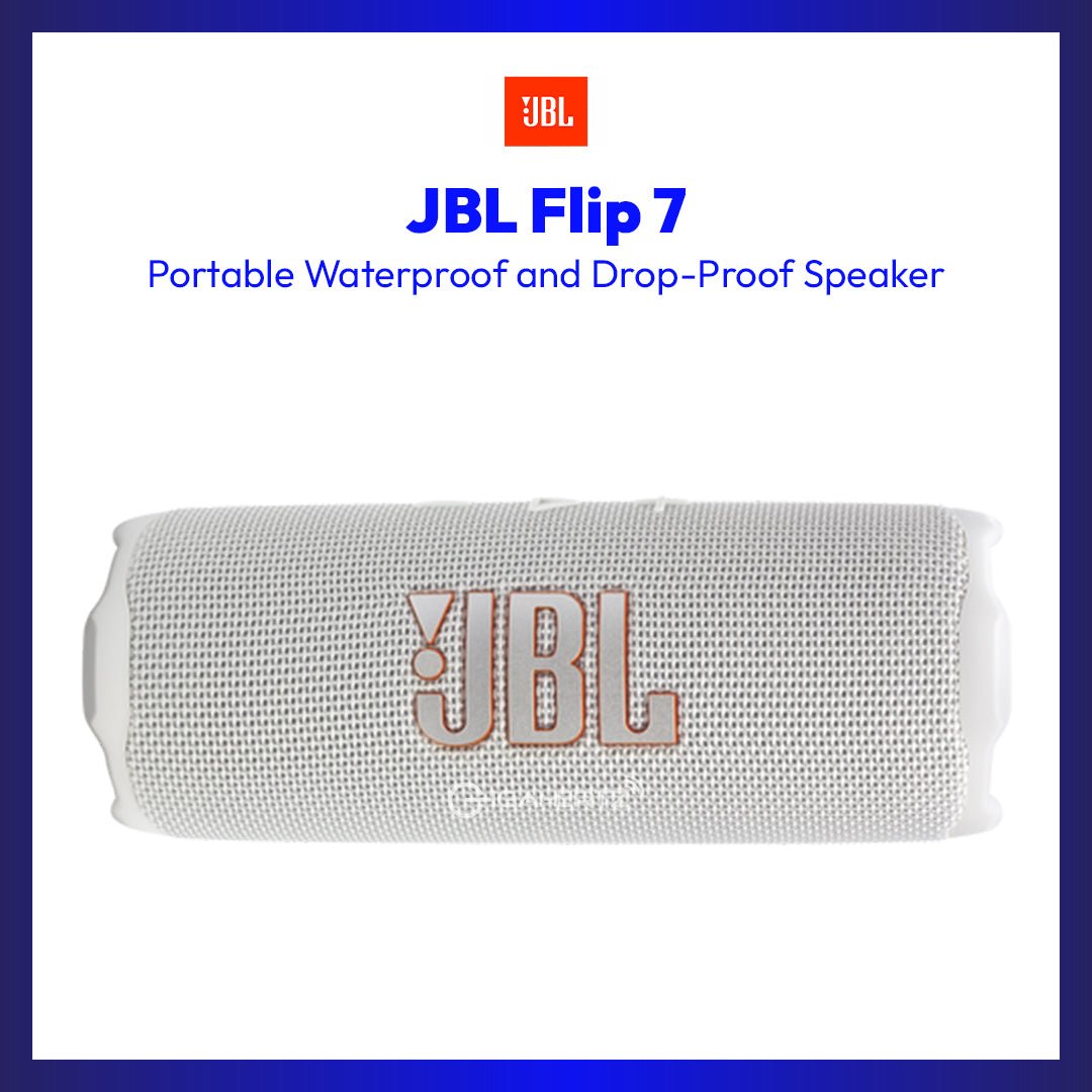 JBL Flip 7 (White) | GigaHertz