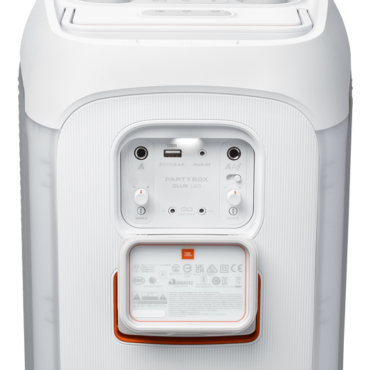 JBL Partybox Club 120 | 160W Output Power | Bluetooth 5.3 | 12 Hours Playtime | IPX4 Splashproof | Lightshow | White