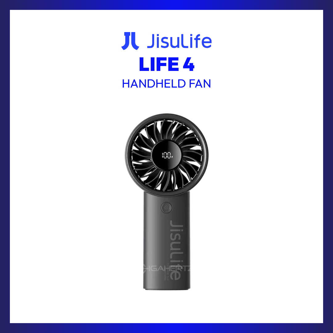 JisuLife Handheld Fan Life4 (Black) | GigaHertz