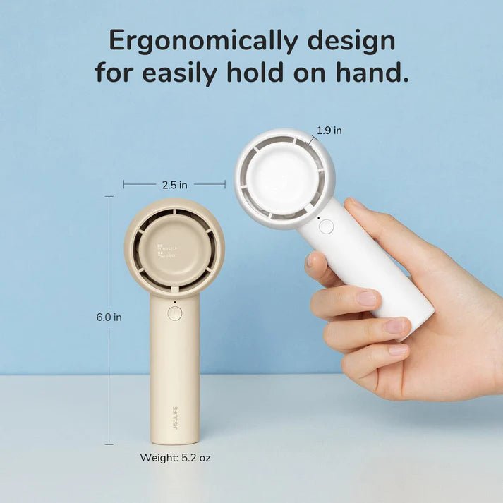 JisuLife Handheld Fan Life5 (Brown) | GigaHertz