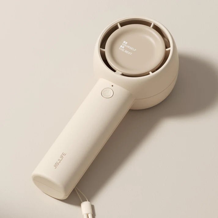 JisuLife Handheld Fan Life5 (Brown) | GigaHertz